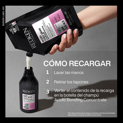 Redken Acidic Color Gloss Sulfate-Free Shampoo Boosts the Shine of Your Color Refill 500 ml