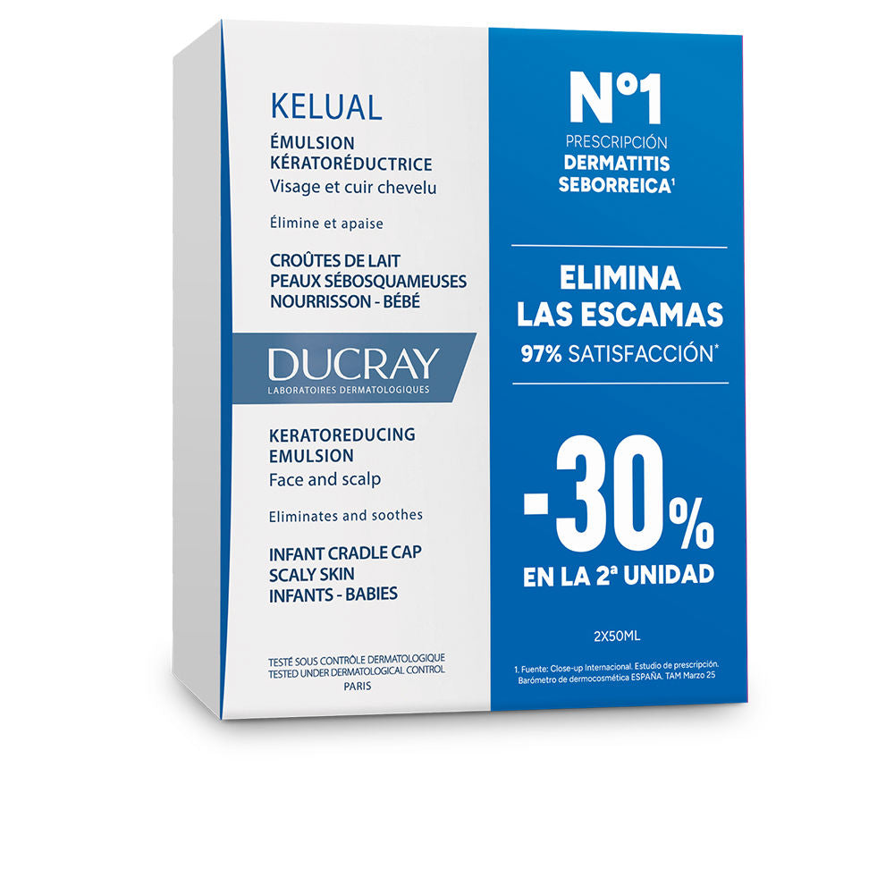 Ducray Kelual Keratoreducing Emulsion for Cradle Cap Pack of 2 X 50 ml