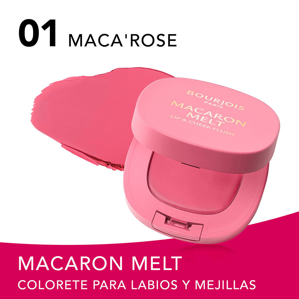 Bourjois Macaron Melt Blush for Cheeks and Lips 
