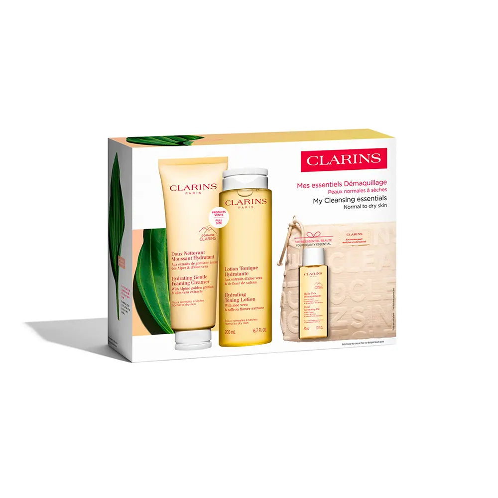 Clarins Normal-Dry Skin Essential Cleansing Set 4 Pcs