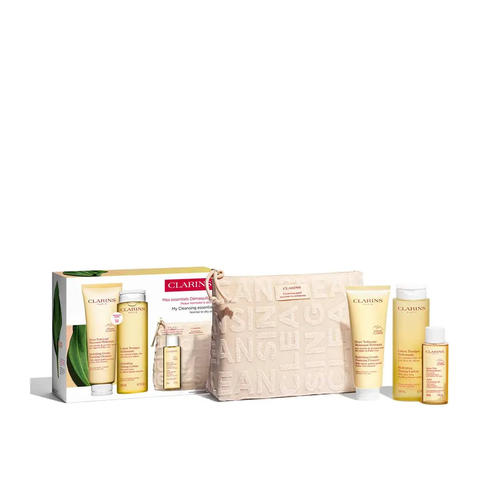 Clarins Normal-Dry Skin Essential Cleansing Set 4 Pcs