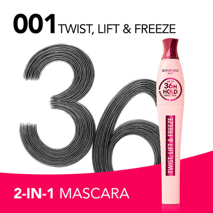 Bourjois Twist, lift &amp; freeze mascara 36h hold 8 ml