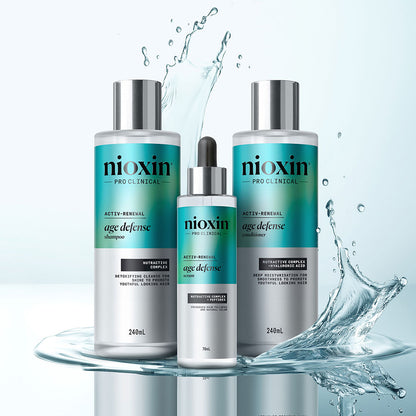 Nioxin Age Defense Anti-Aging Shampoo Purifies the Scalp with Niacinamide 475 ml