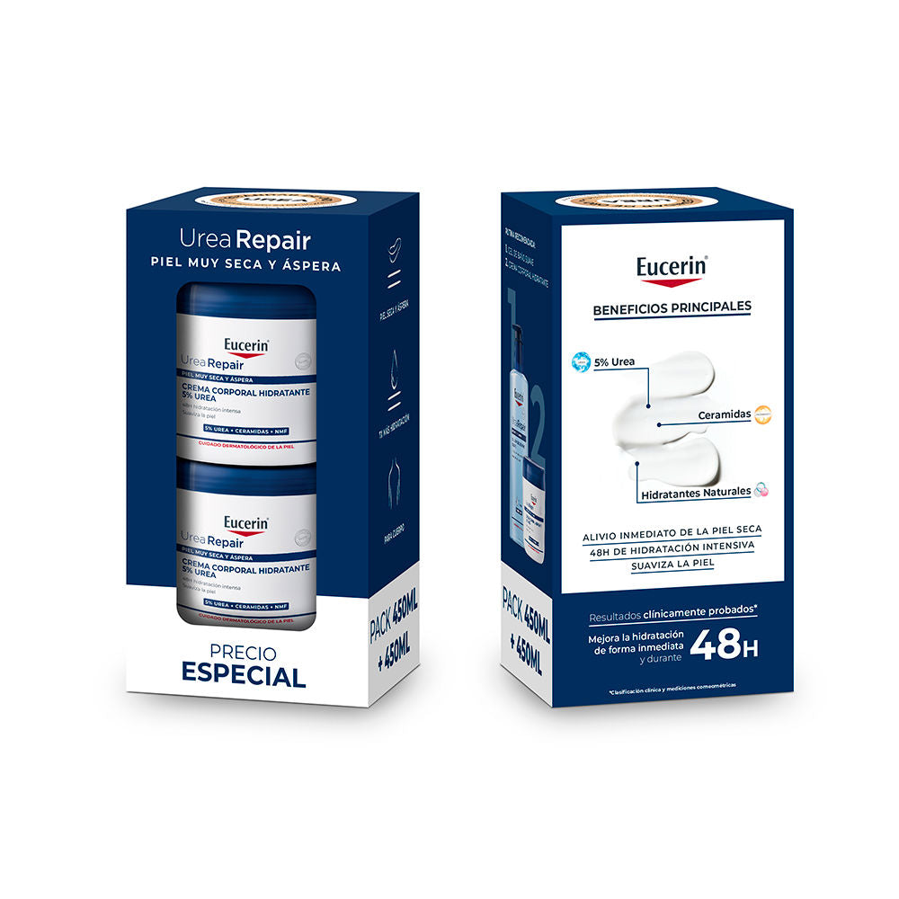 Eucerin Urearepair Moisturizing Body Cream 5% Urea Pack 2 X 450 ml