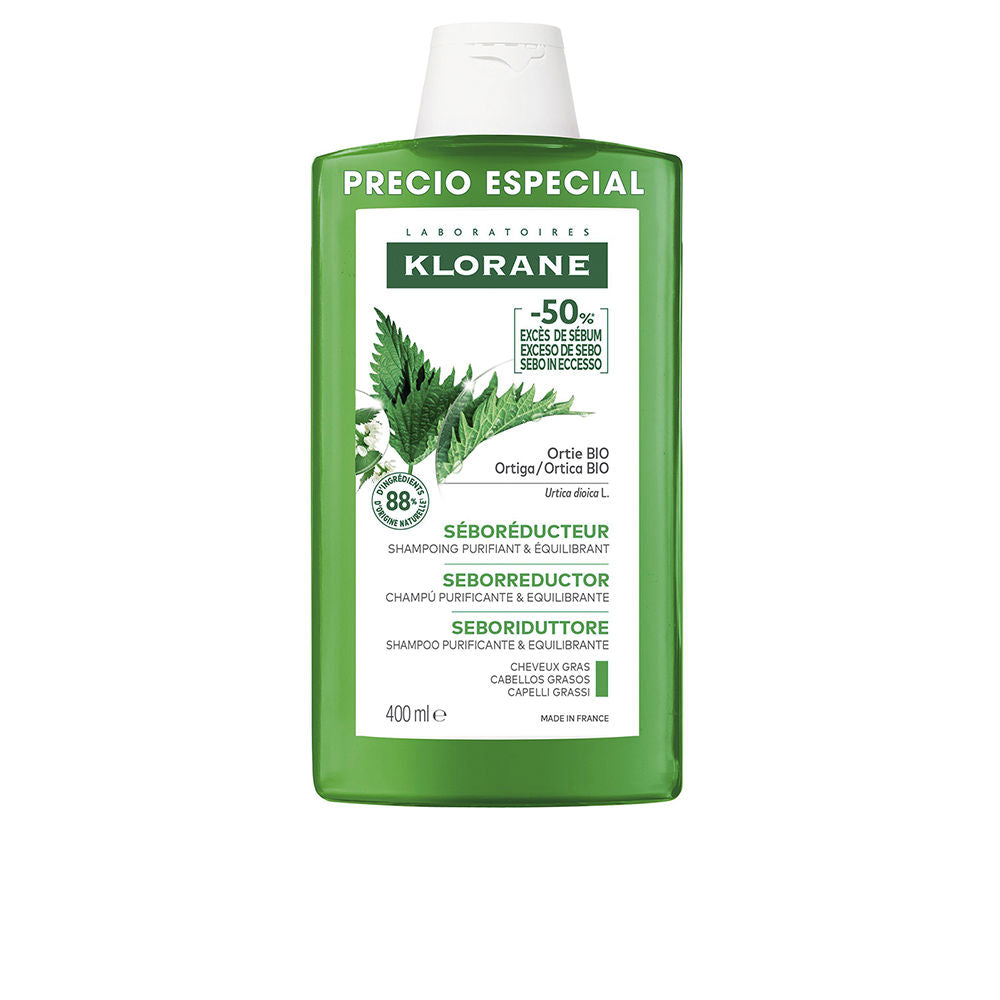 Klorane A La Ortiga Bio Sebum-Regulating Shampoo for Oily Hair 400 ml