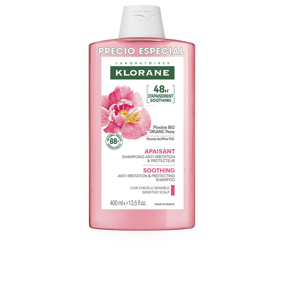 Klorane A La Peonía Bio Calming Shampoo 400 ml