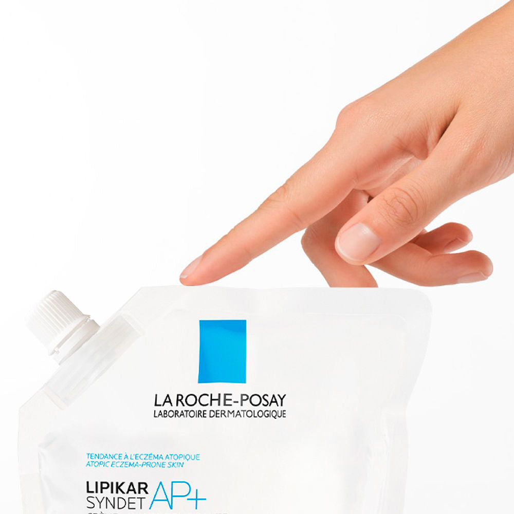 La Roche Posay Lipikar Syndet Ap+ Relipidizing and Anti-Irritation Shower Cream for Atopic Skin, 400ml Refill
