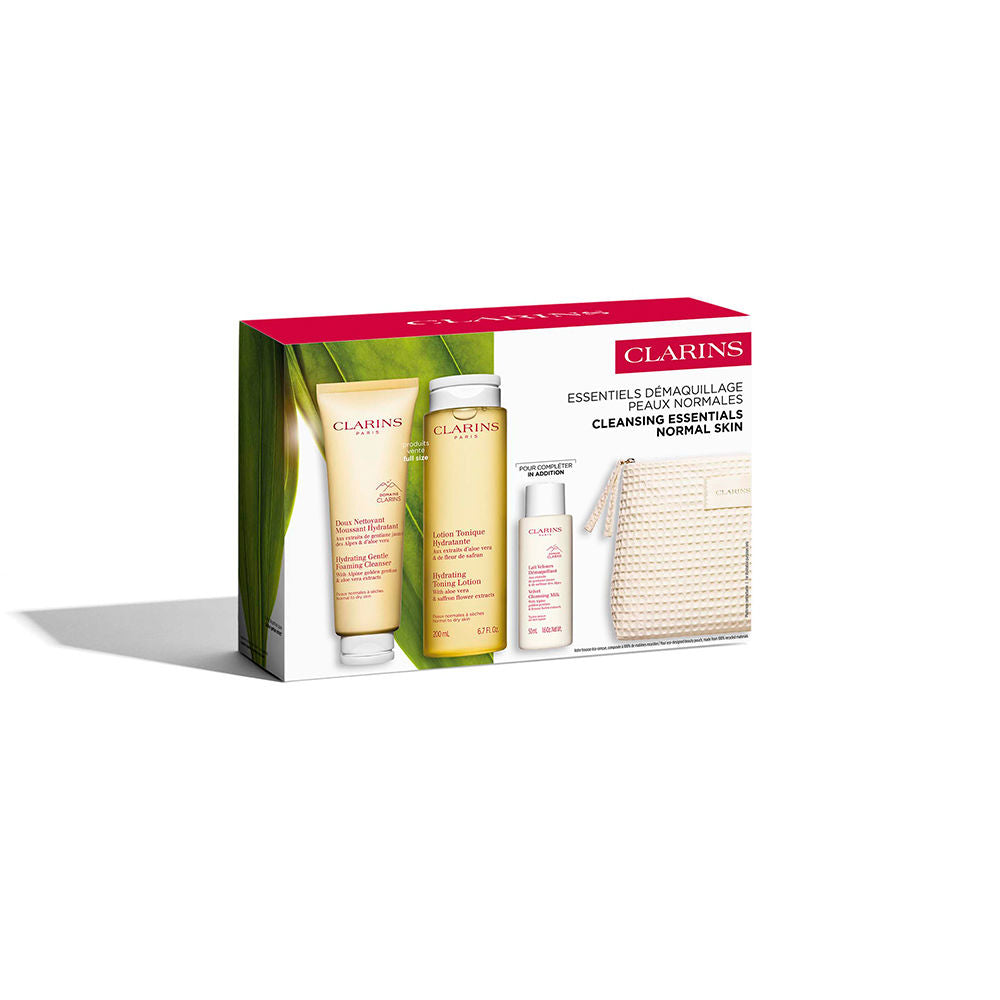 Clarins Normal-Dry Skin Cleansing Essentials 4-Piece Set