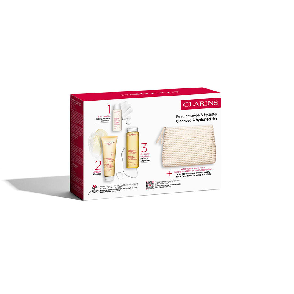 Clarins Normal-Dry Skin Cleansing Essentials 4-Piece Set