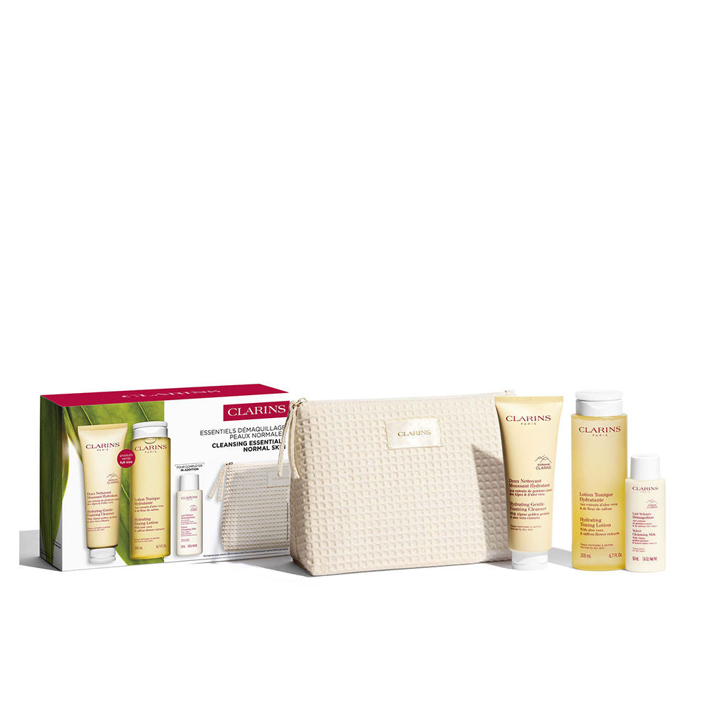 Clarins Normal-Dry Skin Cleansing Essentials 4-Piece Set