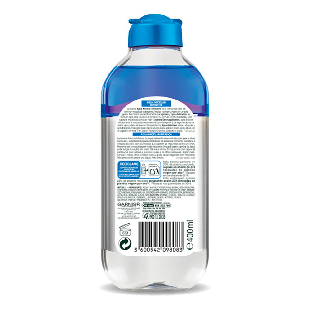 Garnier Skinactive 2-in-1 Eye Makeup Remover Pack 2 X 125 ml
