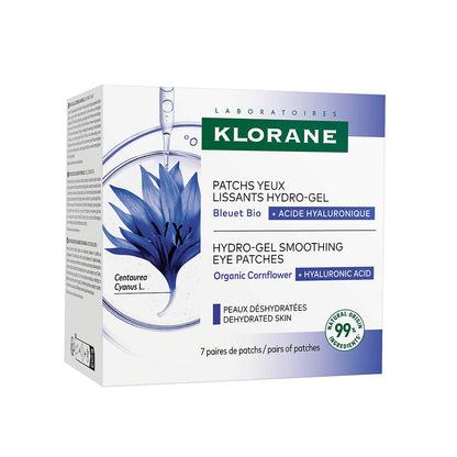 Klorane Cornflower &amp; Hyaluronic Acid Smoothing Hydro Gel Eye Patches 7 Units