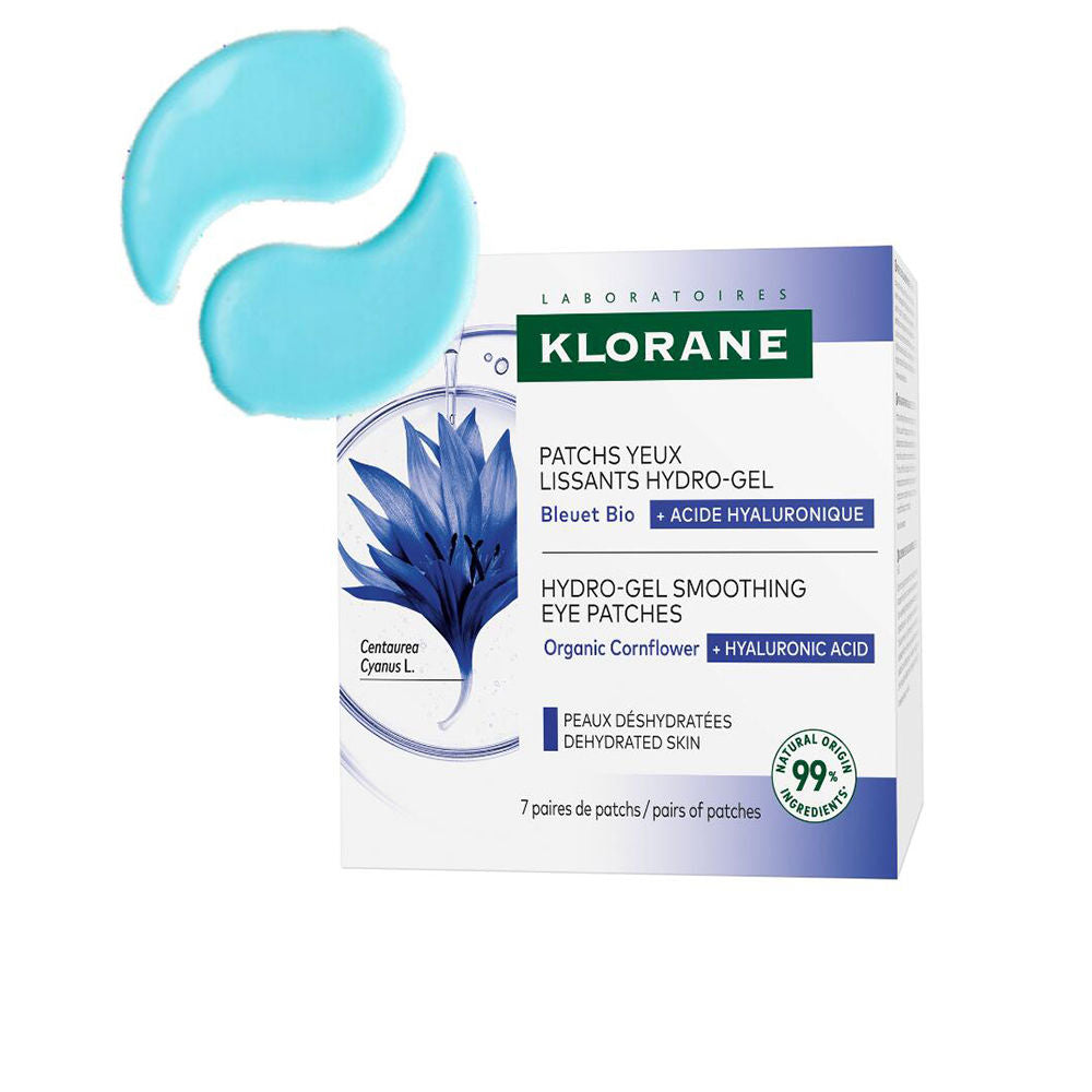 Klorane Cornflower &amp; Hyaluronic Acid Smoothing Hydro Gel Eye Patches 7 Units