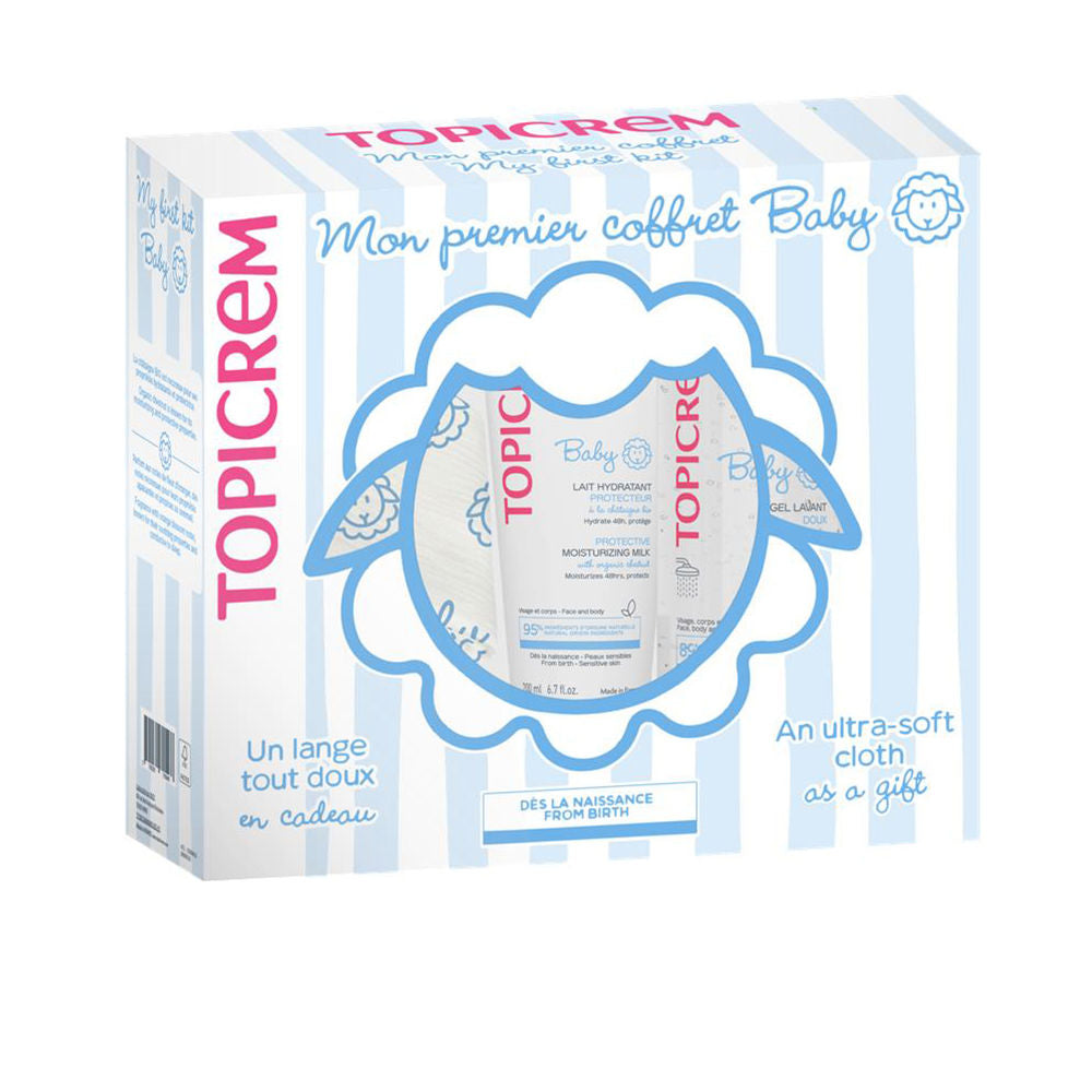 Topicrem Baby Moisturizing Milk 500 ml + Cleansing Gel 75 ml 2 Units