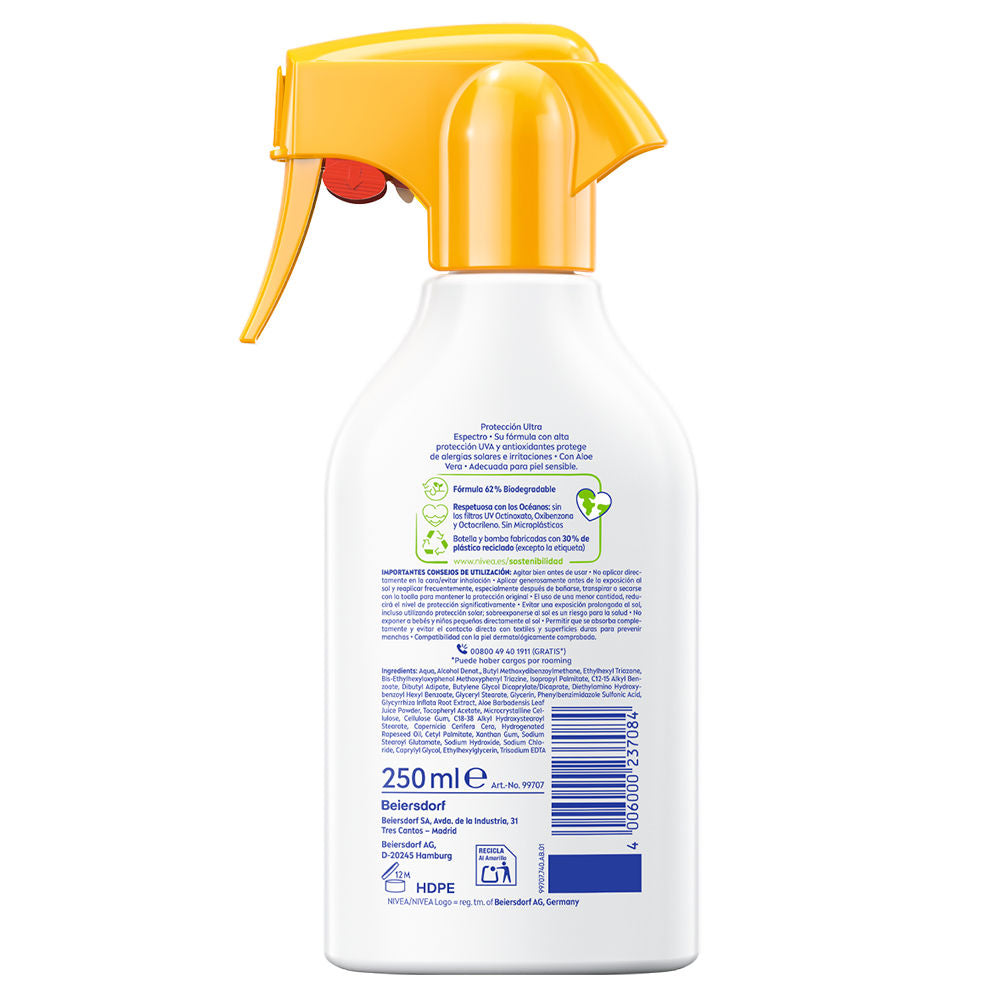 Nivea Sun Sensitive Spray Antialergias Solares SPF50+ 250 ml