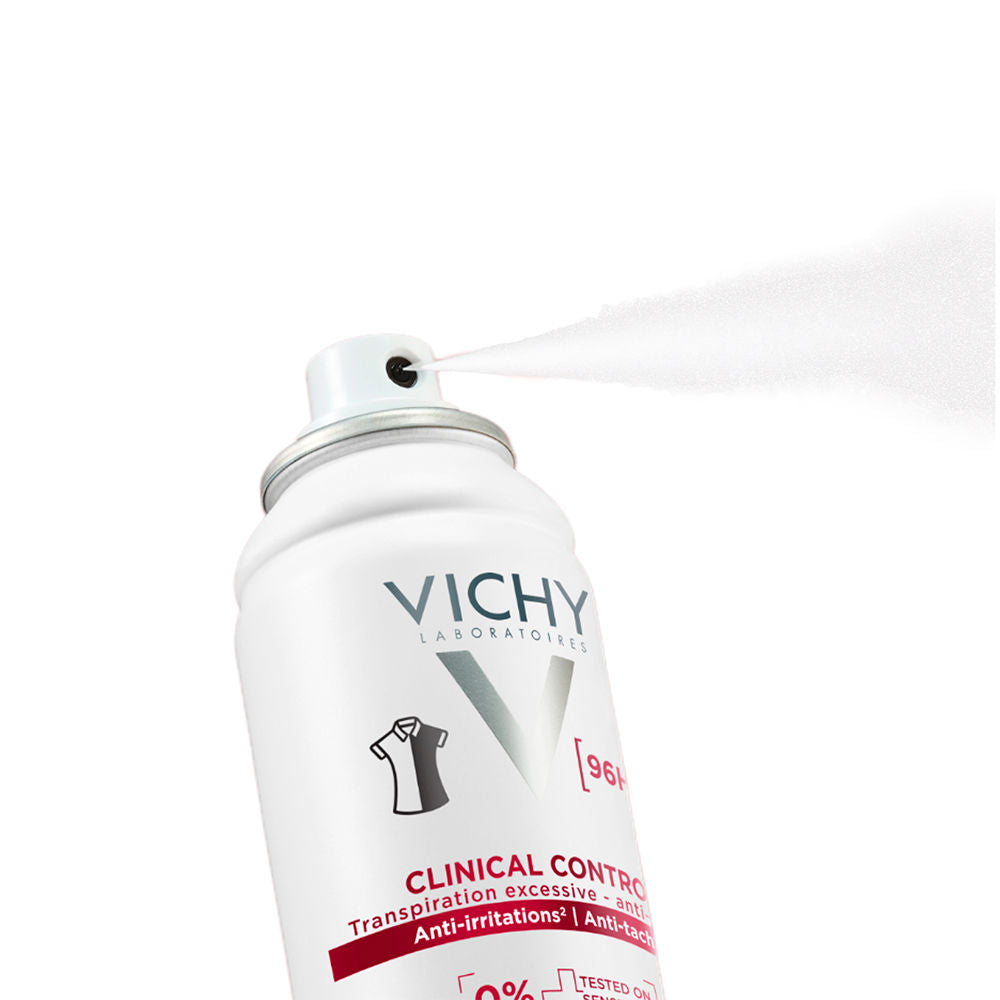Vichy Clinical Control Antiperspirant Spray for Women, for Sensitive Skin, Alcohol-Free 125 ml