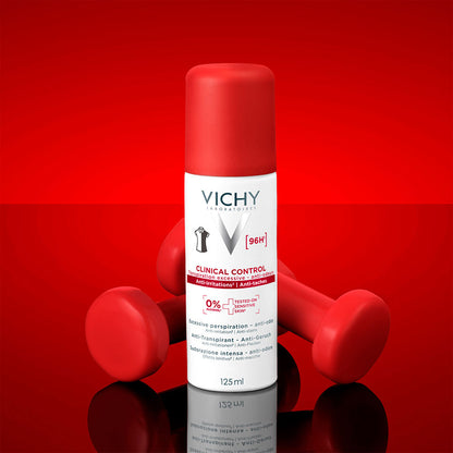Vichy Clinical Control Antiperspirant Spray for Women, for Sensitive Skin, Alcohol-Free 125 ml