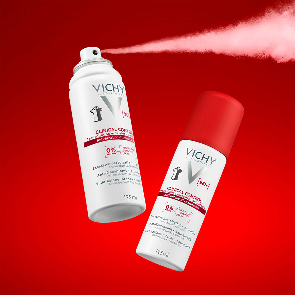 Vichy Clinical Control Antiperspirant Spray for Women, for Sensitive Skin, Alcohol-Free 125 ml