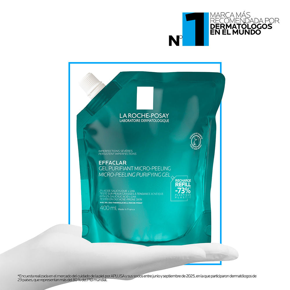 La Roche Posay Effaclar Purifying Micro-Exfoliating Gel Anti-Blemish with Salicylic Acid Refill 400 ml