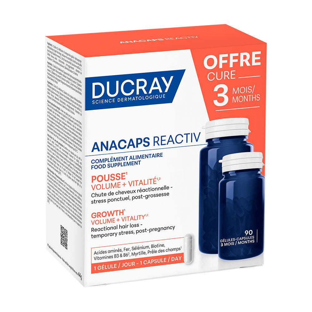 Ducray Anacaps Reactiv Growth Capsules 90 Units