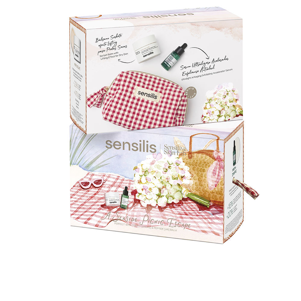 Sensilis A Seaside Picnic Escape Perfect with Prep4+ [Drops] &amp; Peptide [AR] Bálsamo Conjunto Presente