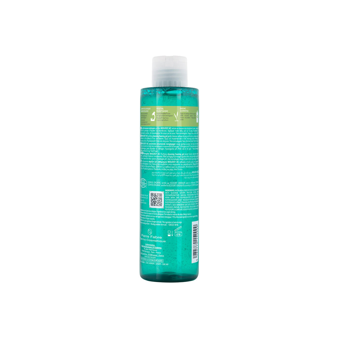 A-Derma Biology AC Purifying Cleansing Foaming Gel 200ml (6.76 fl oz)