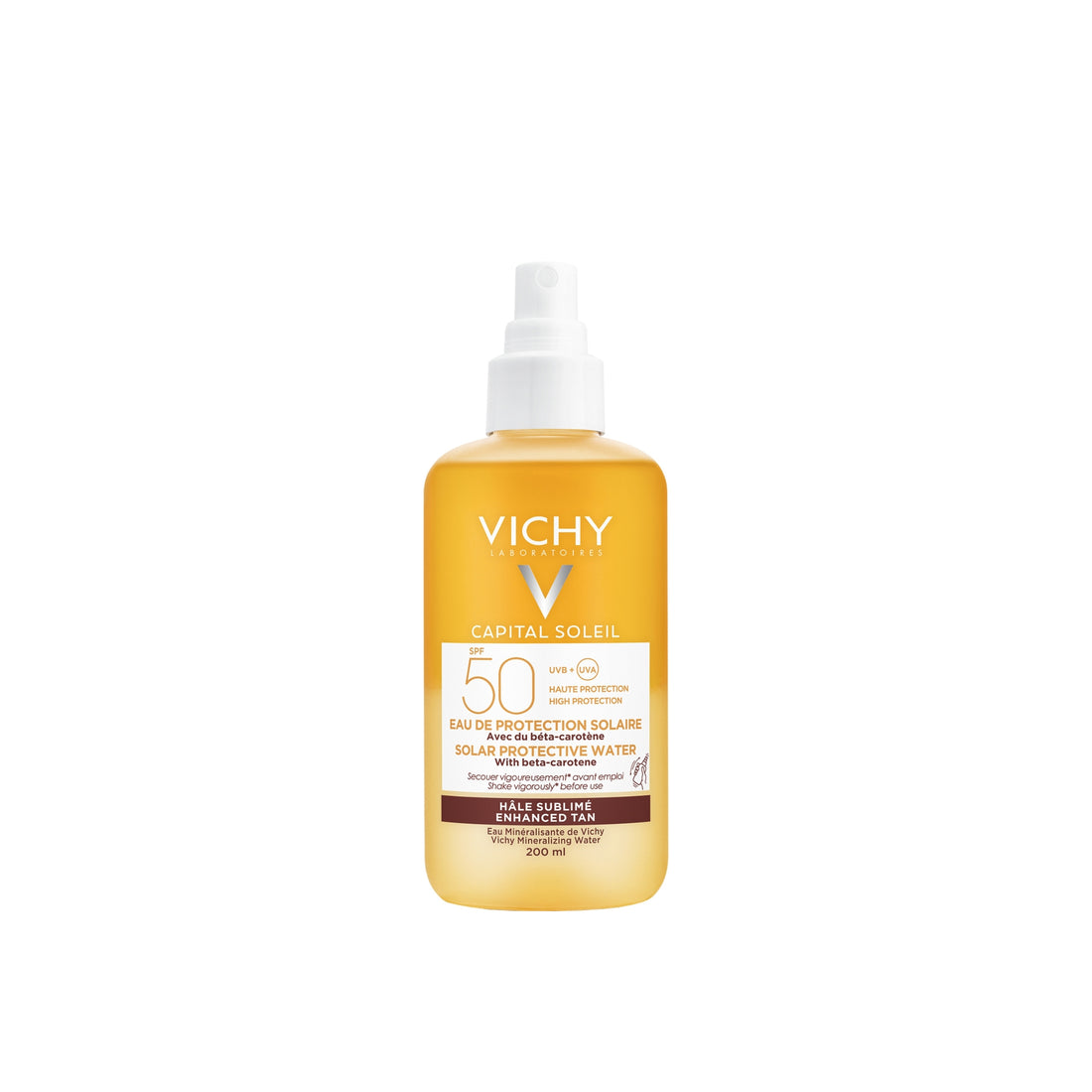 Vichy Capital Soleil Água Protetora Solar FPS50+ Bronzeado Aprimorado 200ml