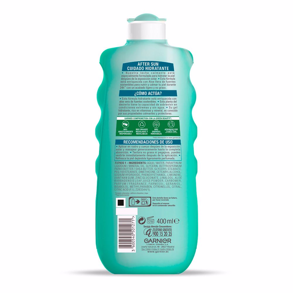 Garnier After Sun Moisturizing Aloe Vera Soothing Milk 400 ml