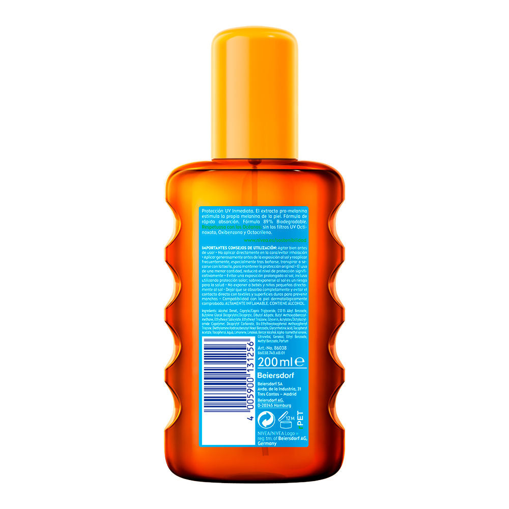 Nivea Sun Protects&amp;tans Oil SPF30 200 ml