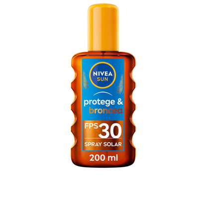 Nivea Sun Protects&amp;tans Oil SPF30 200 ml