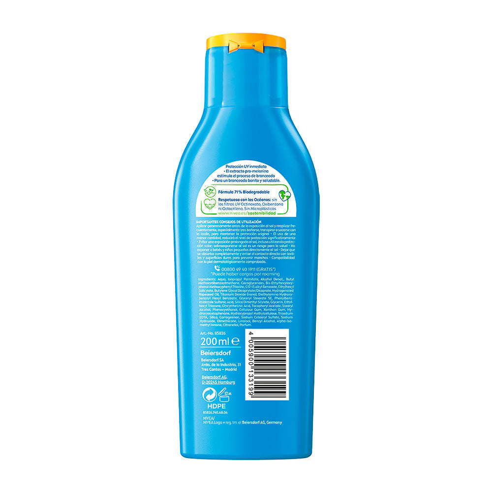 Nivea Sun Protects&amp;tans Milk SPF50 200 ml