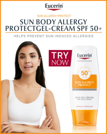 Eucerin Creme Solar-Gel Proteção Alergia SPF50 150ml