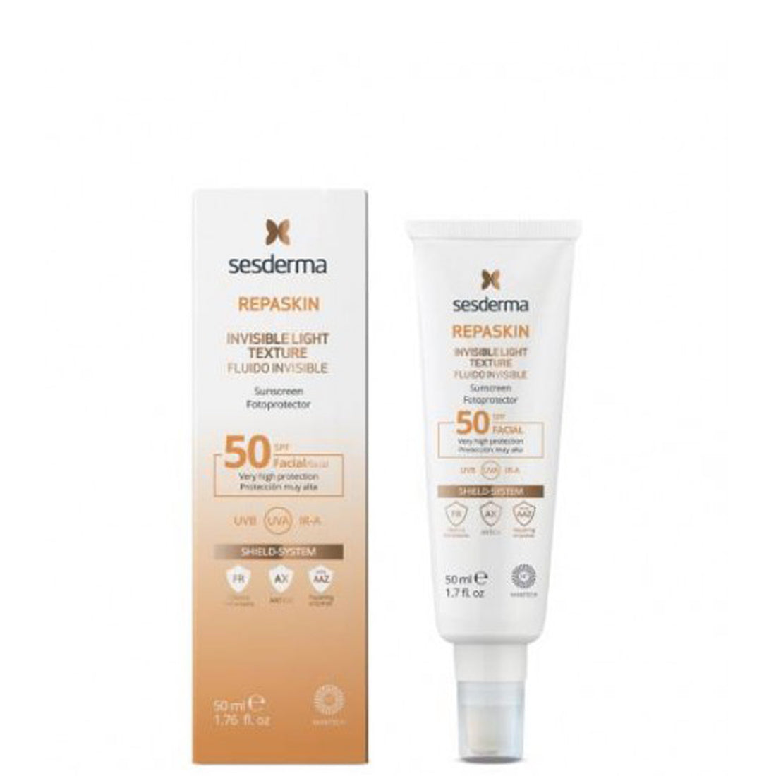 Sesderma Repaskin Invisible Light Texture Facial Sunscreen SPF50 50ml (1.69fl oz)