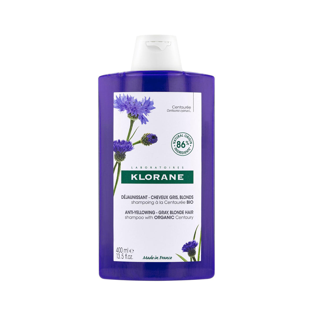 Klorane Anti-Yellowing Shampoo with Centaury 400ml (13.53fl oz)
