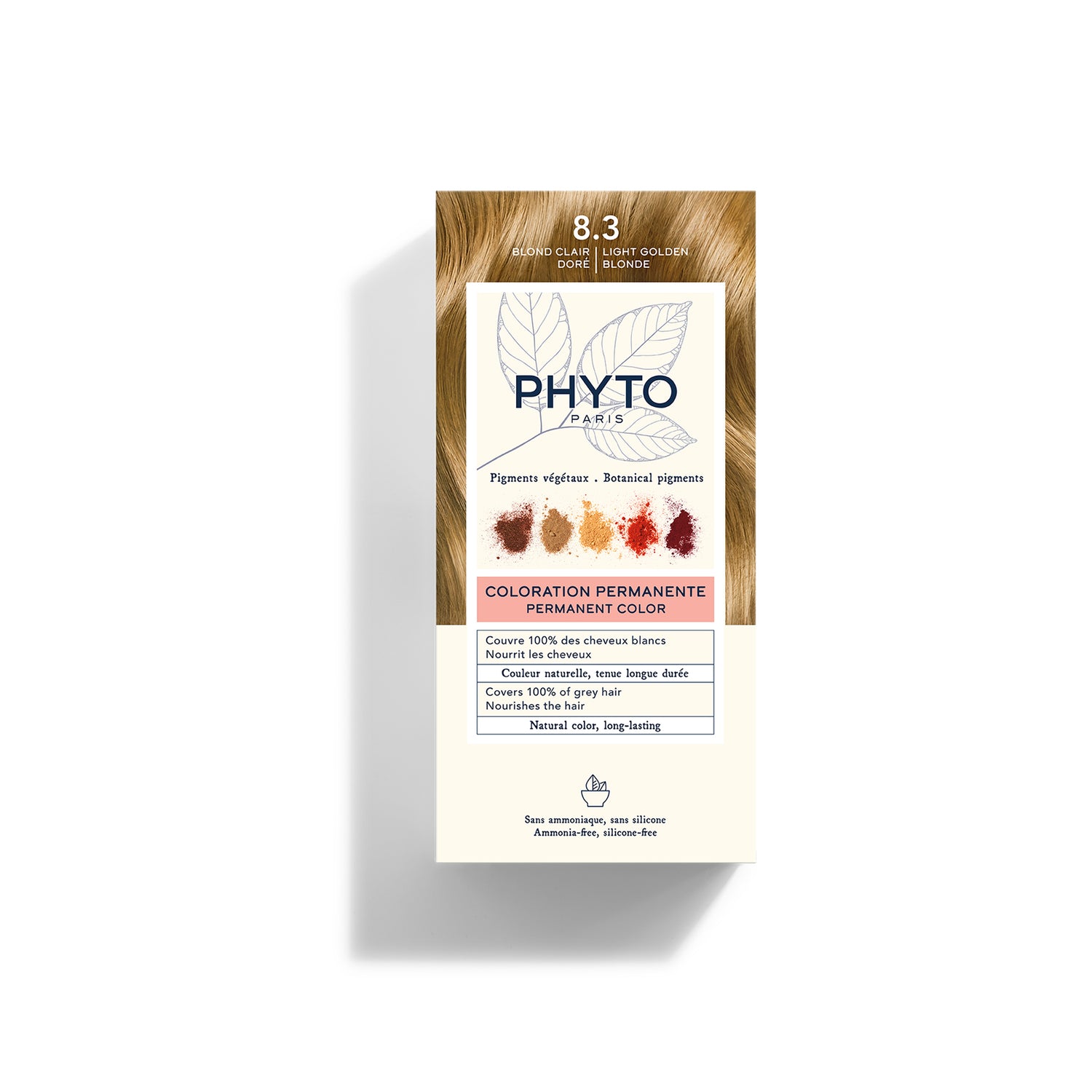 Phytocolor Permanent Color Shade 8.3 Light Golden Blonde