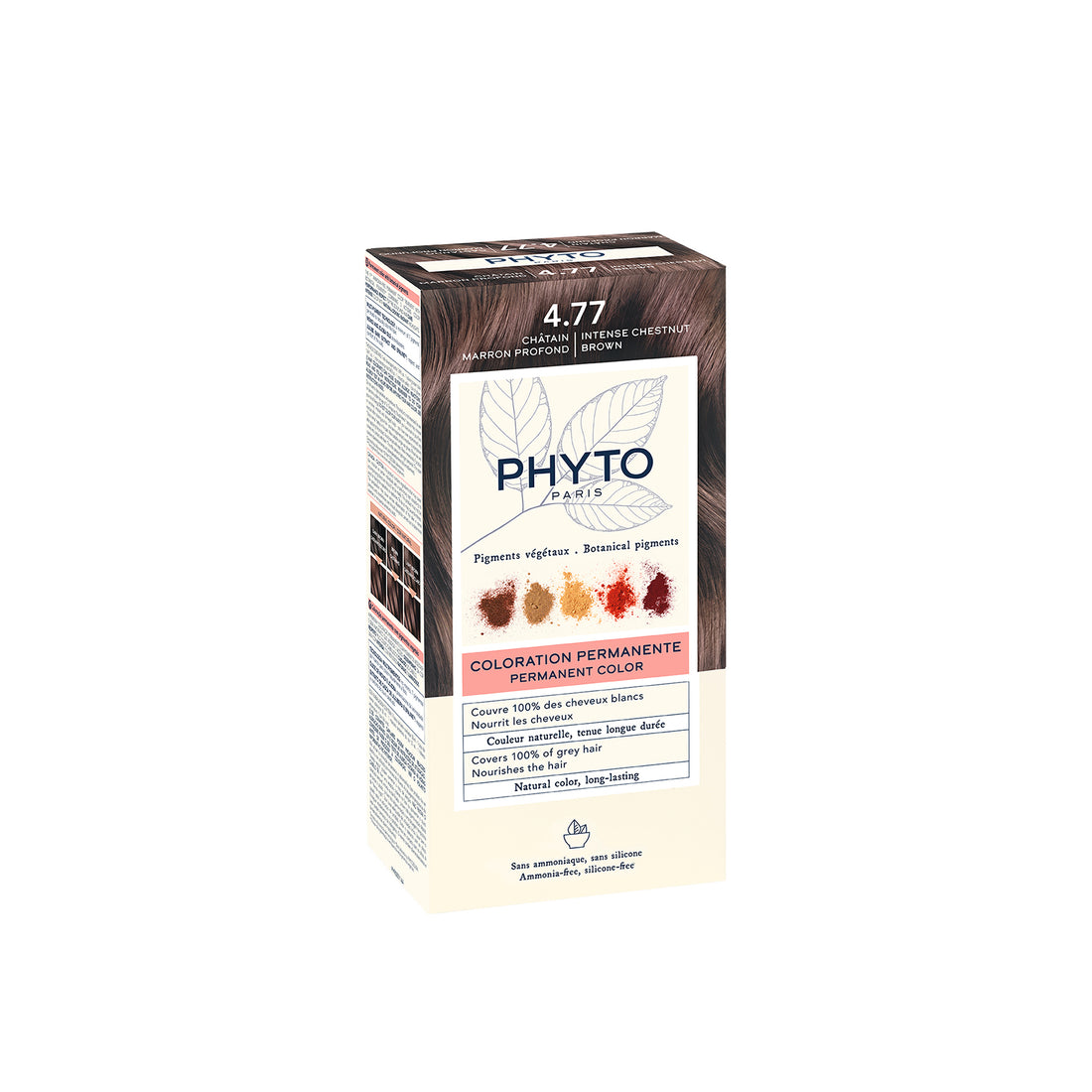 Phytocolor Permanent Color Shade 4.77 Intense Chestnut Brown