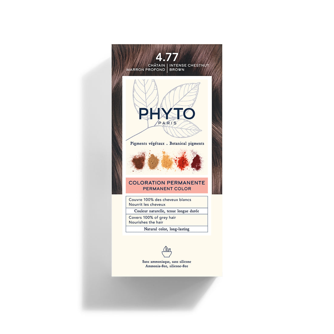 Phytocolor Permanent Color Shade 4.77 Intense Chestnut Brown