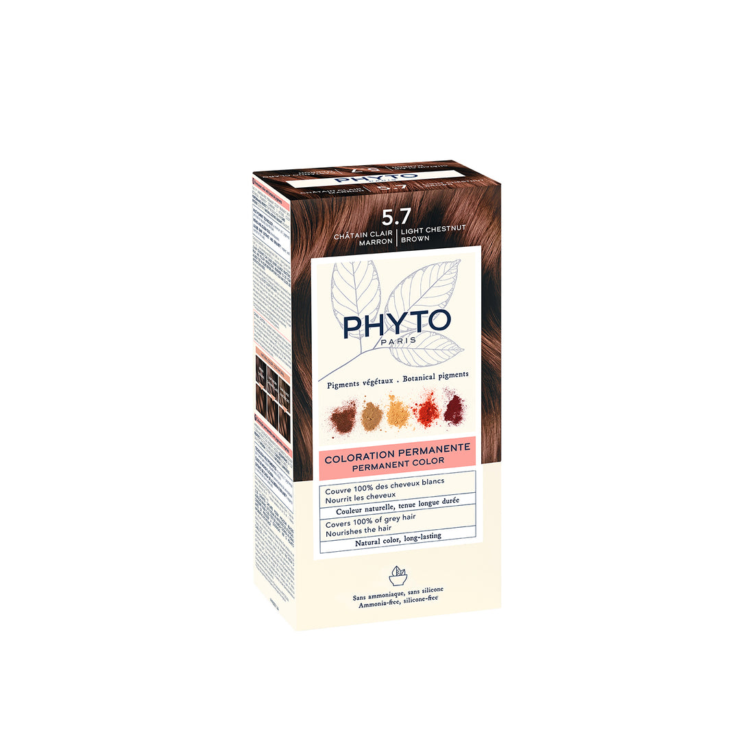 Phytocolor Permanent Color Shade 5.7 Light Chestnut Brown