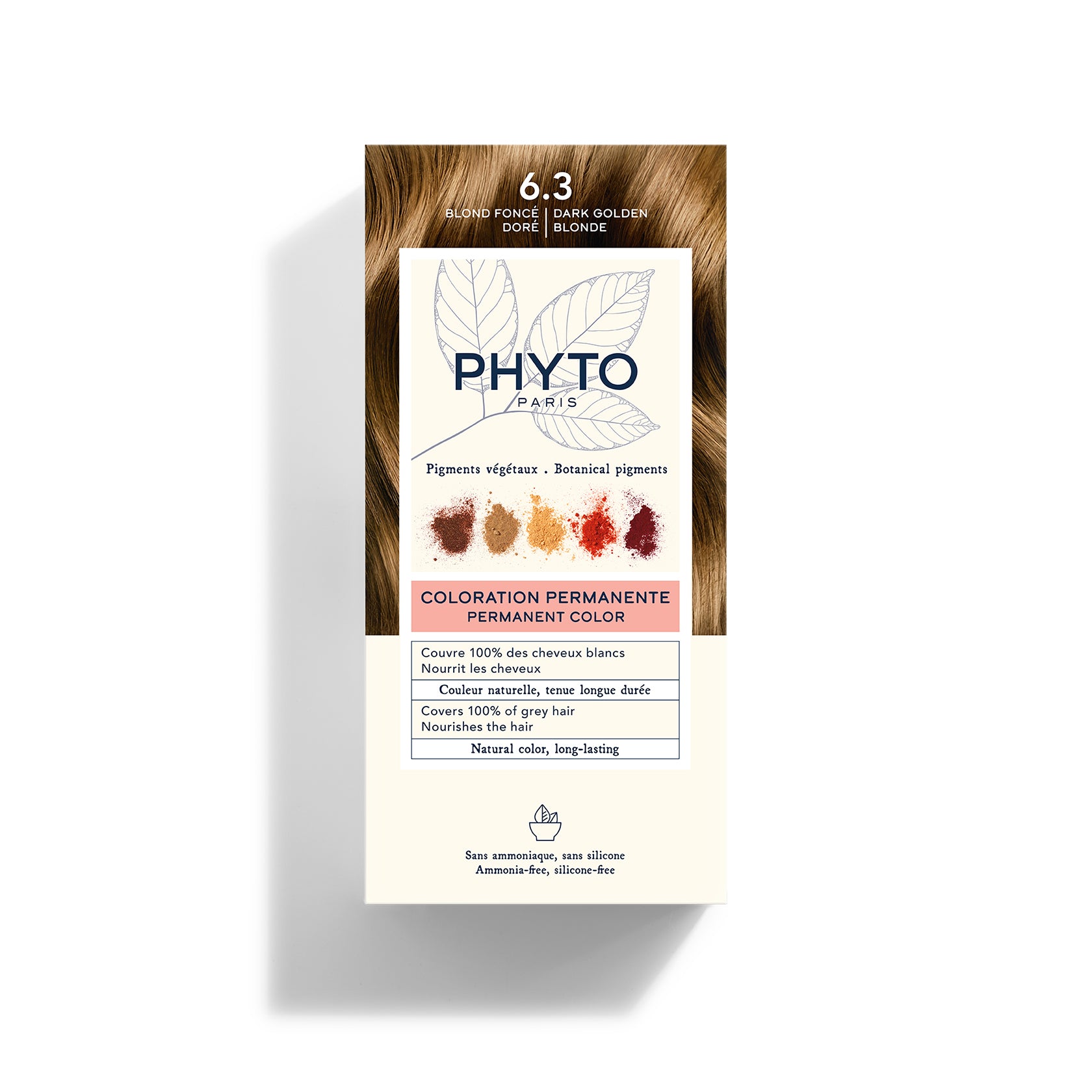 Phytocolor Permanent Color Shade 6.3 Dark Golden Blonde