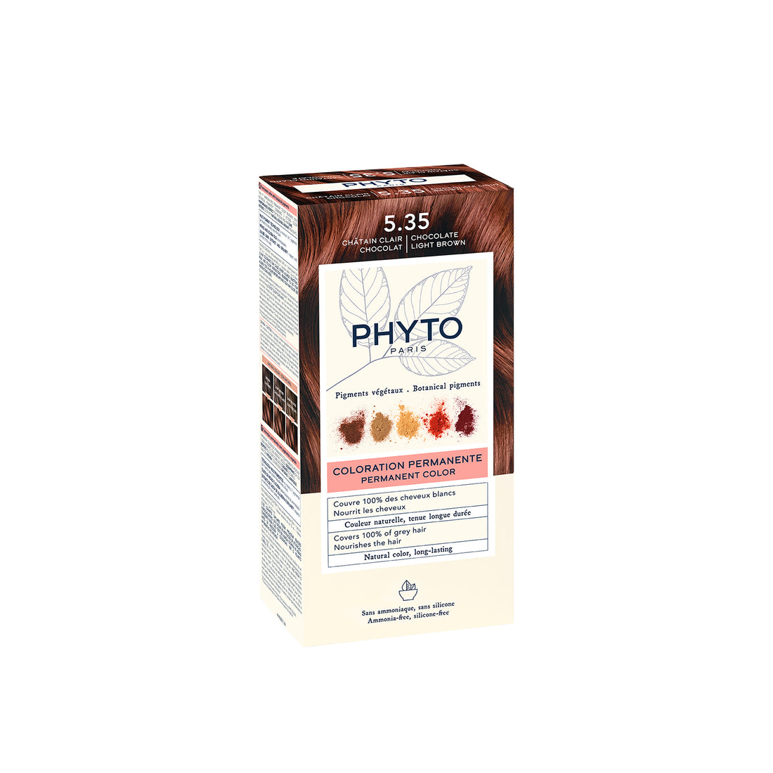 Phytocolor Permanent Color Shade 5.35 Chocolate Light Brown
