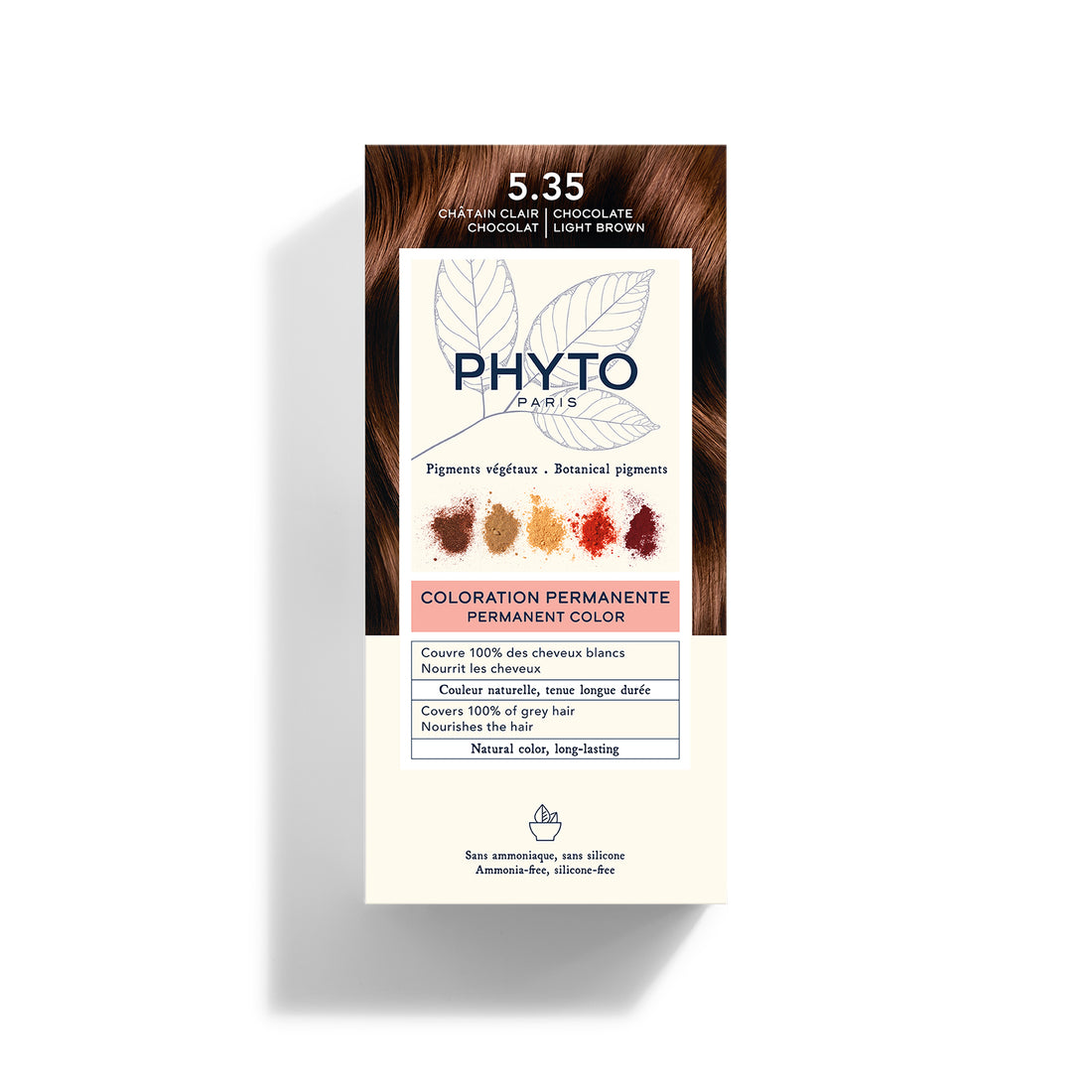 Phytocolor Permanent Color Shade 5.35 Chocolate Light Brown
