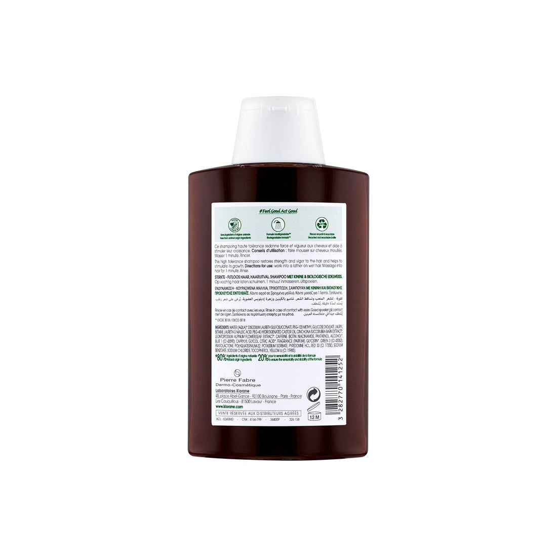 Klorane Strengthening Shampoo for Hair Loss & Thinning 400ml (13.53fl oz)