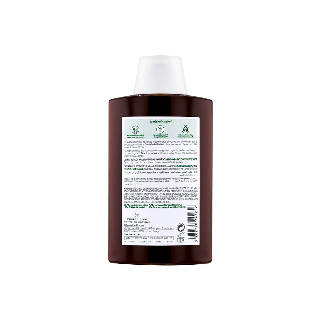 Klorane Strengthening Shampoo for Hair Loss &amp; Thinning 400ml (13.53fl oz)