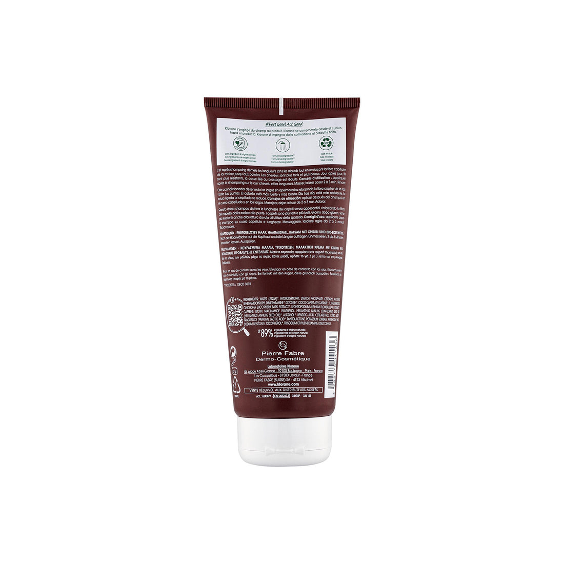 Klorane Strengthening Conditioner for Hair Loss & Thinning 200ml (6.76fl oz)