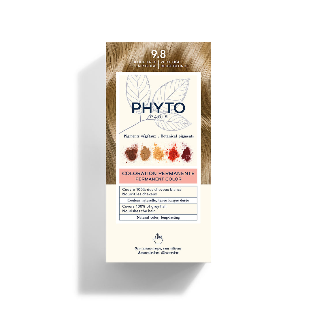 Phytocolor Permanent Color Shade 9.8 Very Light Beige Blonde