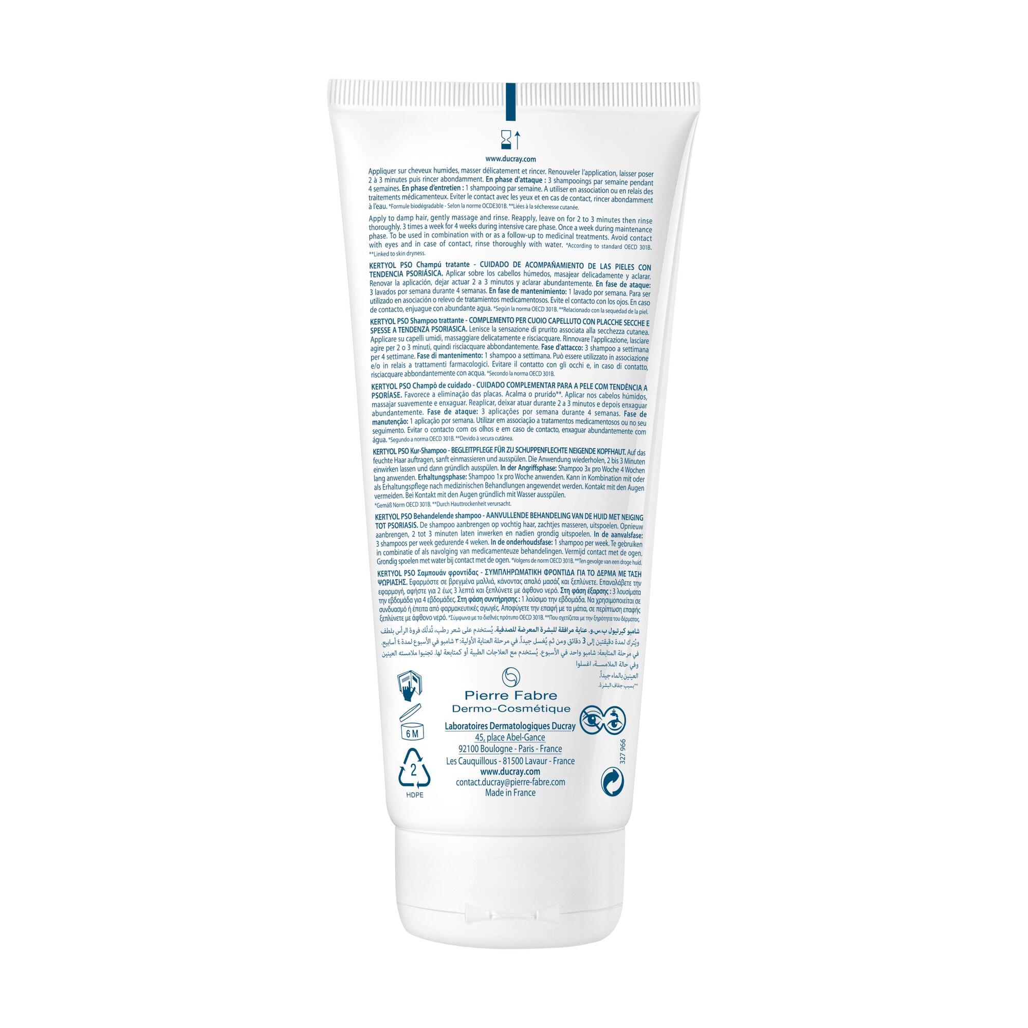 Ducray Kertyol P.S.O. Rebalancing Treatment Shampoo 200ml (6.76fl oz)