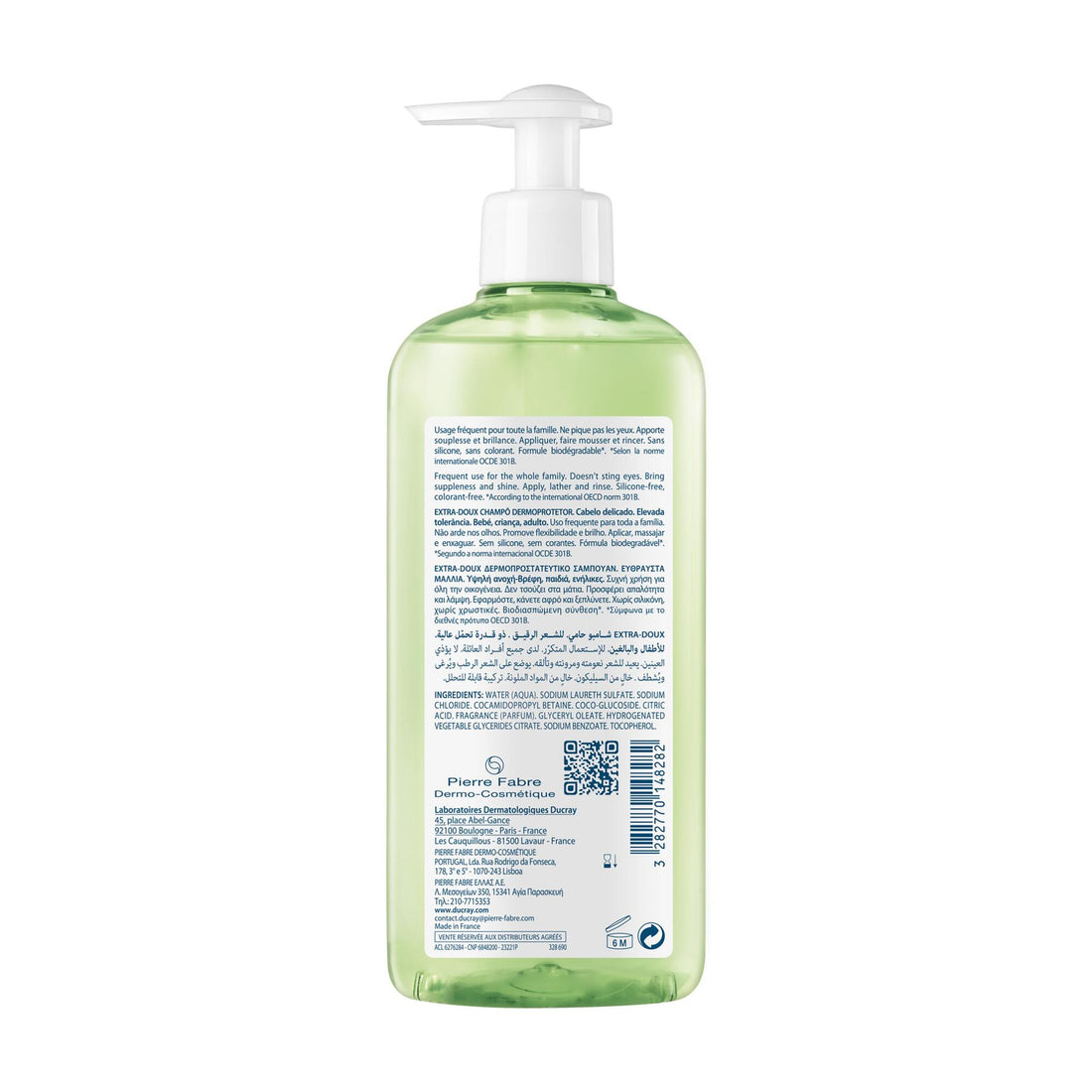 Ducray Extra-Doux Dermo-Protective Shampoo 400ml (13.53fl oz)