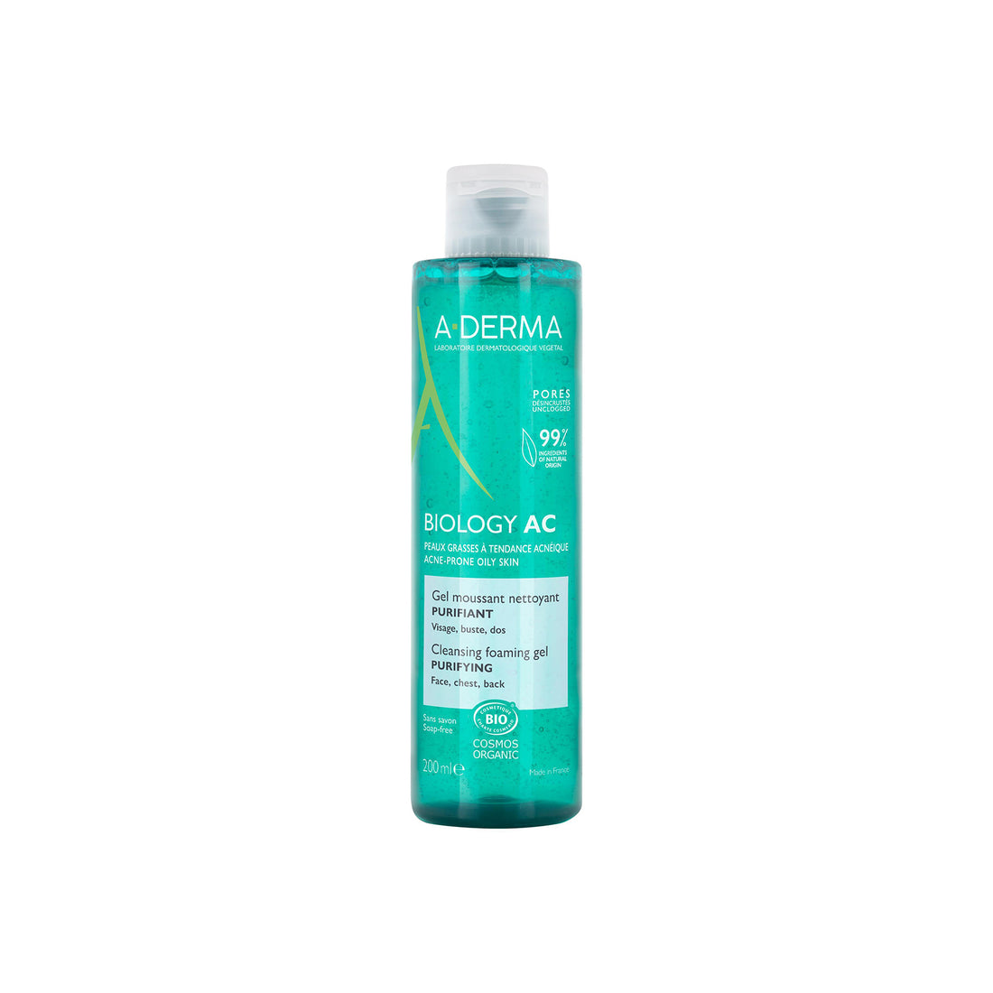 A-Derma Biology AC Purifying Cleansing Foaming Gel 200ml (6.76 fl oz)