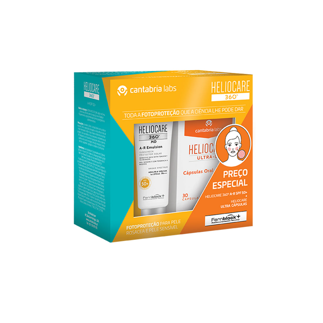 Heliocare Pack 360 MD A-R Emulsion SPF50+ 50ml + Ultra D Sun Capsules x30