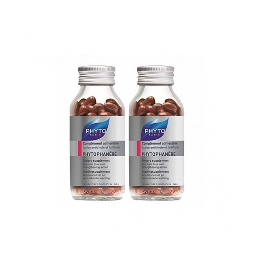 Phytophanère Dietary Supplement Hair & Nails 2x120 Capsules 2x40,8gr